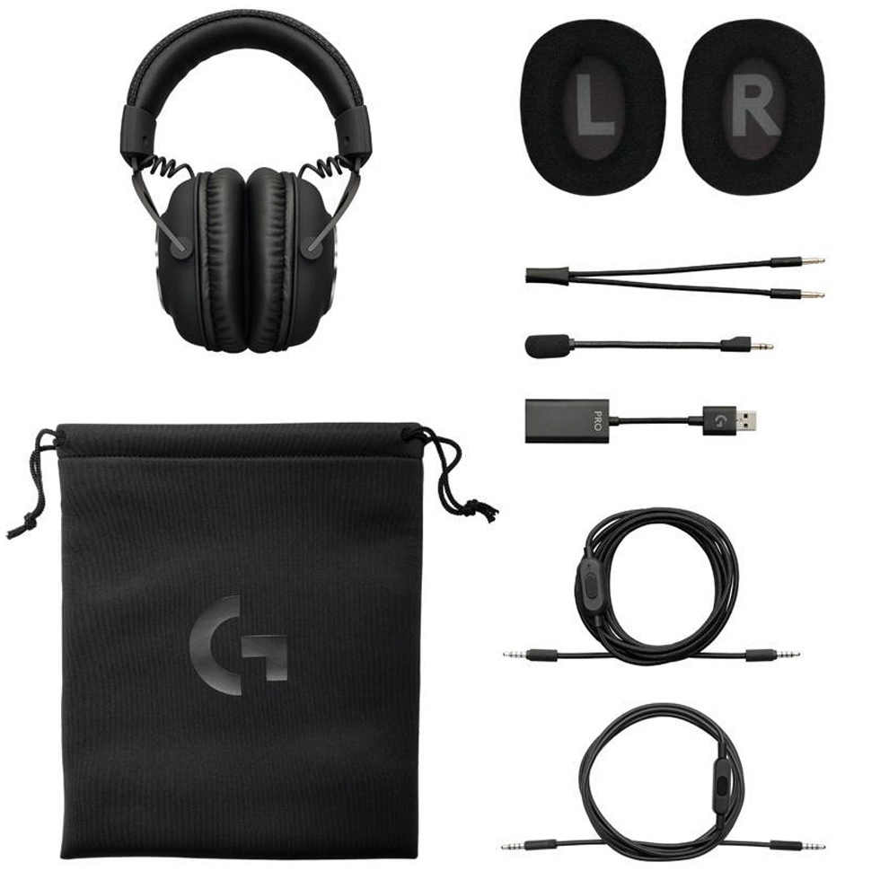 Наушники Logitech G PRO Черный Проводные / Игровой / Черный photo 6