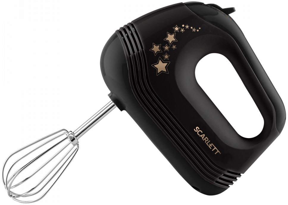Mixer De mana Scarlett SCHM40S18 / 5 viteze / Negru photo 1 Mixer De mana Scarlett SCHM40S18 / 5 viteze / Negru photo 1