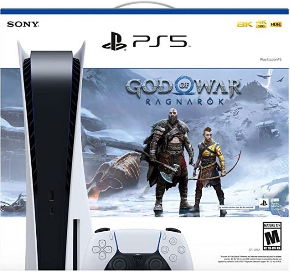 Игровая приставка Sony PlayStation 5 White + God of War Ragnarok photo 1 Игровая приставка Sony PlayStation 5 White + God of War Ragnarok photo 1