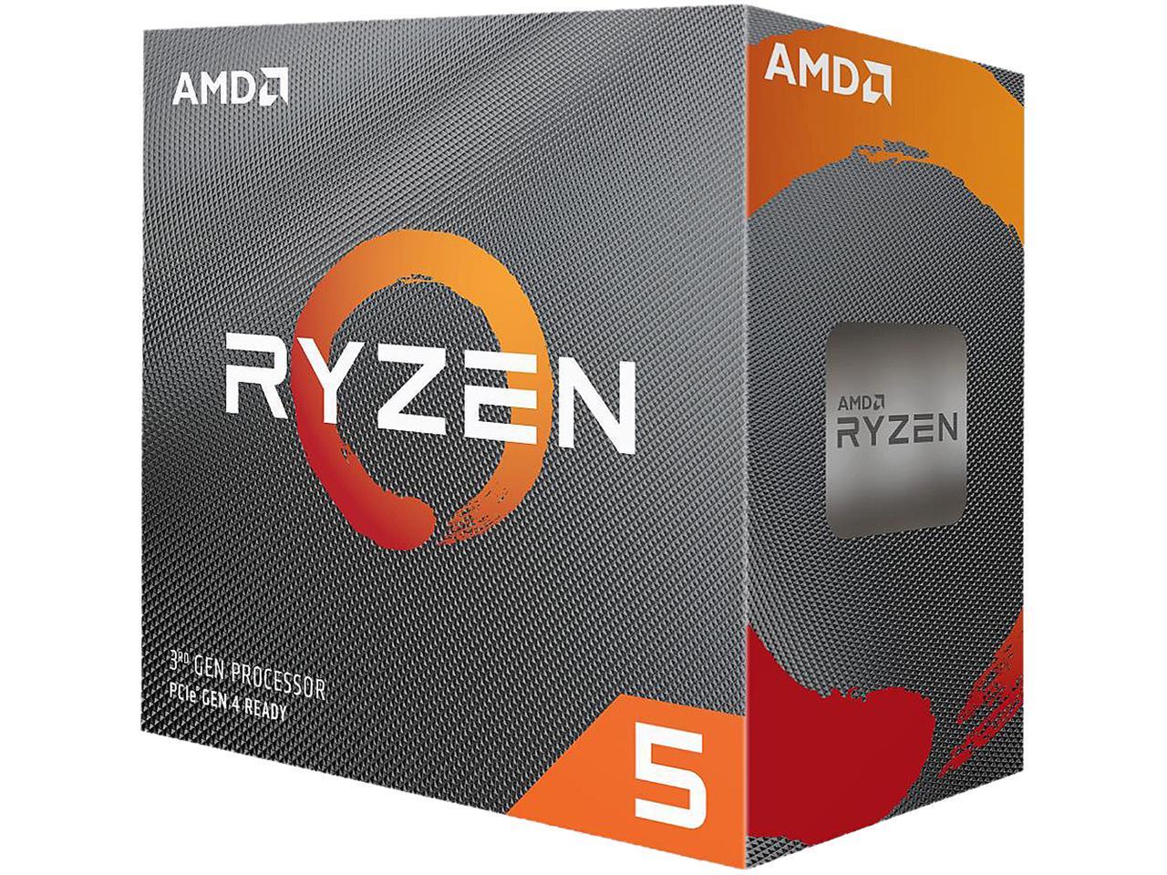 AMD Ryzen™ 5 3600, Socket AM4, 3.6-4.2GHz (6C/12T), 32MB Cache L3, No Integrated GPU, 7nm 65W, Bulk with AMD Wraith Stealth Cooler photo 1