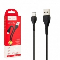 Cable  USB to Lightning HOCO “X37 Cool power”,  1m, Black, up to 2.4A, Charching Data Cable, Outer material: PVC 