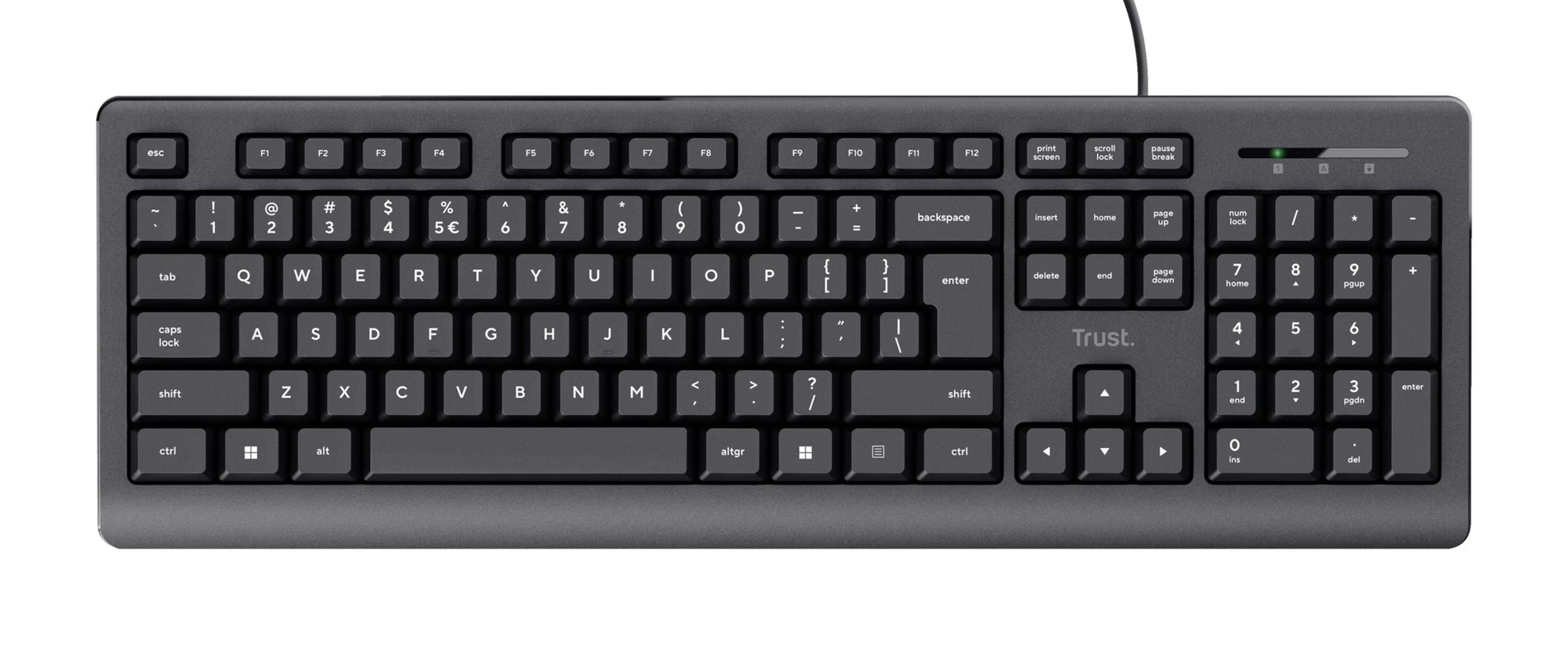 Tastatura Trust Primo, USB, Black photo 1