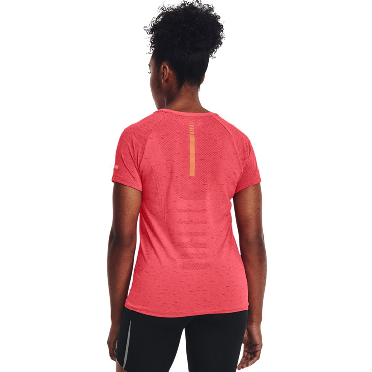 Tricou Under Armour UA Seamless Run SS / Femei / XS / Rosu photo 4