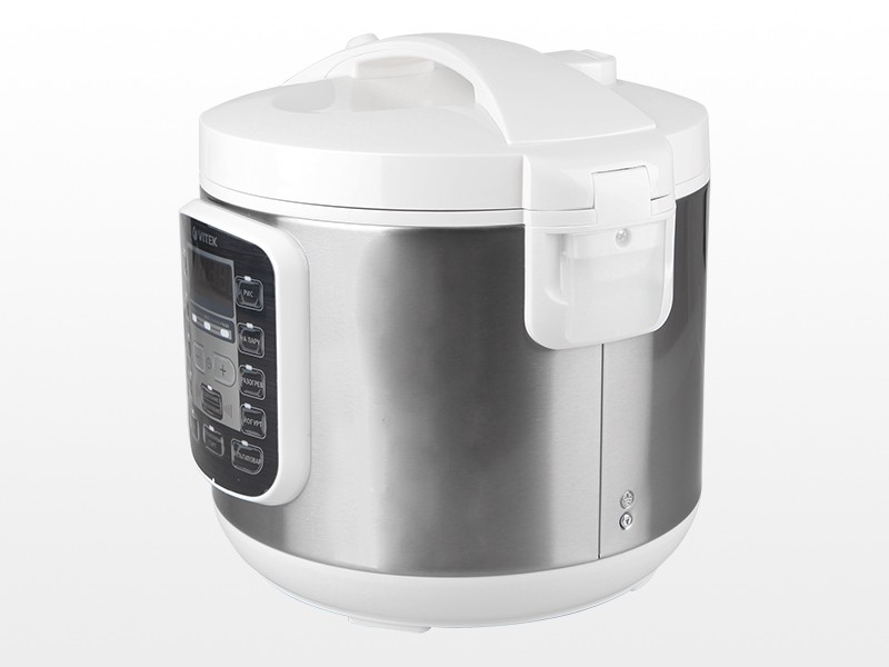 Мультиварка Vitek VT-4219 /5 л и более / 900 / 10авто-программ / Белый с нержавеющей сталью photo 4