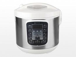 Мультиварка Vitek VT-4219, 5 л, 900 Вт, 10 программ, Белый с нержавеющей сталью thumbnav 2