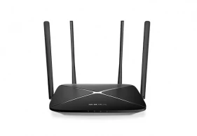 Wireless Router MERCUSYS AC12G / AC1200 Dual Band / Wi-Fi5 / Gigabit / 1WAN+3LAN / 4 external antennas 