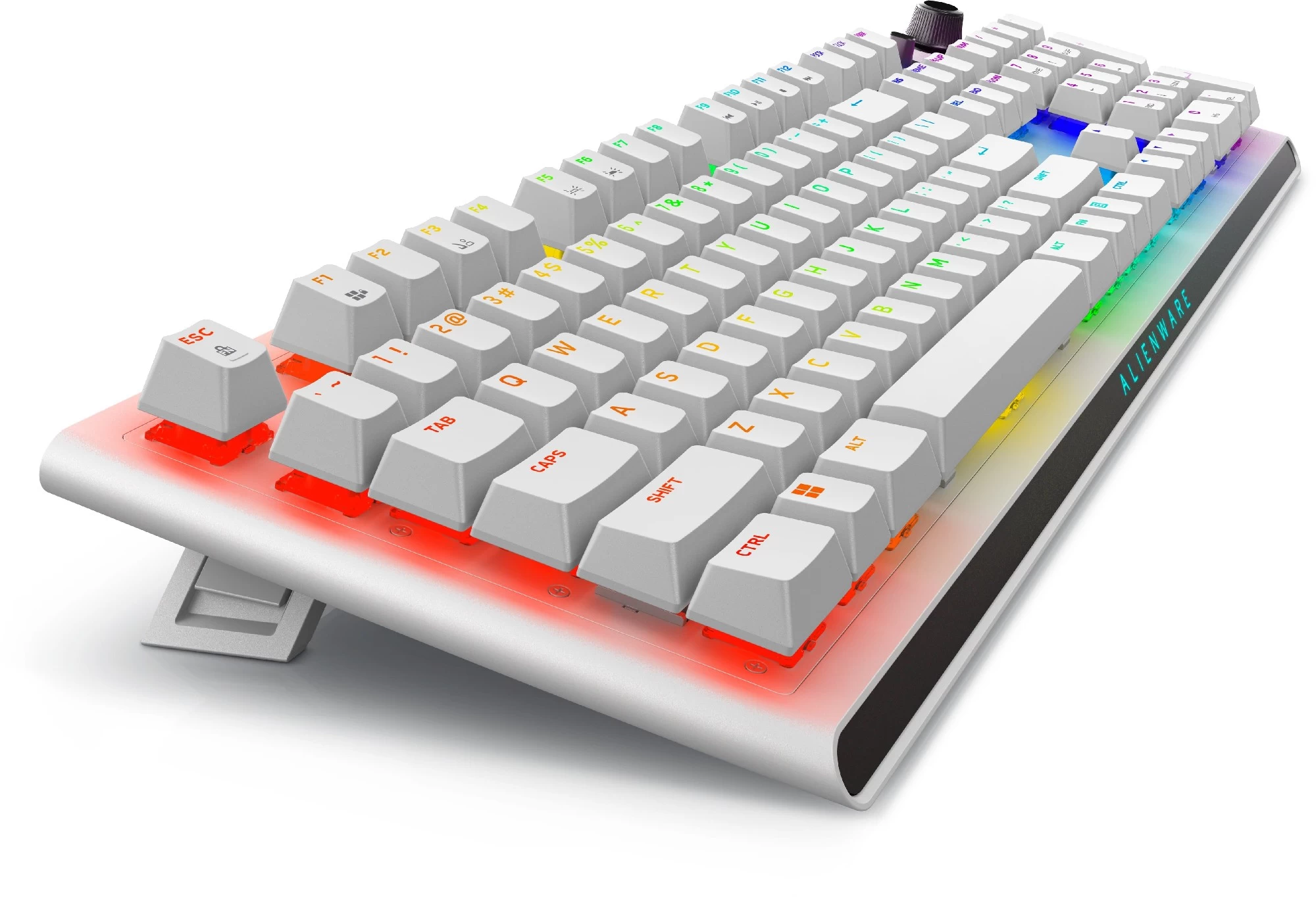 Трехрежимная беспроводная игровая клавиатура Dell Alienware AW920K / CHERRY MX Red/ Lunar Light photo 3