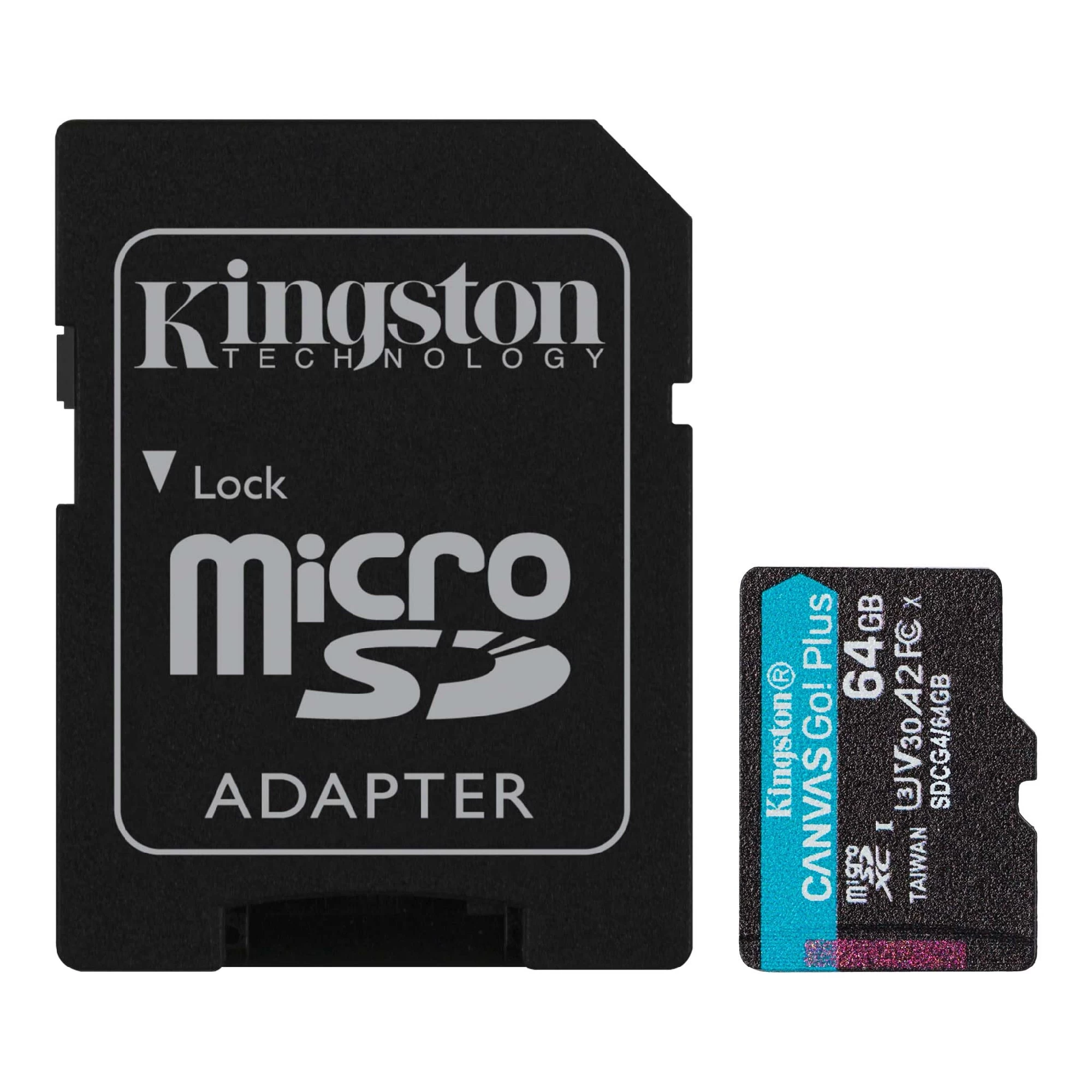 Card de memorie microSD 64GB Kingston Canvas Go Plus Gen 4, A2, up to 200MB/s, + SD adapter photo 2