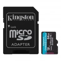 Card de memorie microSD 64GB Kingston Canvas Go Plus Gen 4, A2, up to 200MB/s, + SD adapter thumbnav 2