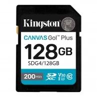 Card de memorie SD 128GB Kingston Canvas Go! Plus G4, 200/160MB/s 