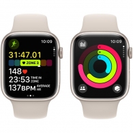 Smart watch Apple Watch Series 9 GPS 45mm Starlight Aluminium Case with Starlight Sport Band - M/L (MR973QI/A) thumbnav 8