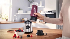 Блендер для смузи Bosch MMB2111M, 650 мл, 450 Вт, 1 скоростей, Черный с нержавейкой thumbnav 4