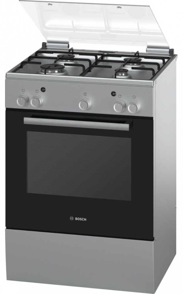 Plita de gaz Bosch HGA223151Q / 4 arzatoare / 60 cm / Inox photo 1 Plita de gaz Bosch HGA223151Q / 4 arzatoare / 60 cm / Inox photo 1