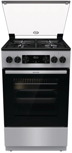 Plita de gaz Gorenje MEKS5121S / 4 arzatoare / 50 cm / Argintiu photo 1 Plita de gaz Gorenje MEKS5121S / 4 arzatoare / 50 cm / Argintiu photo 1