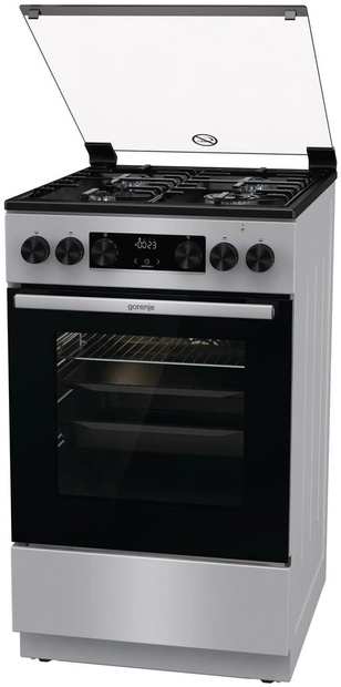 Plita de gaz Gorenje MEKS5121S / 4 arzatoare / 50 cm / Argintiu photo 6