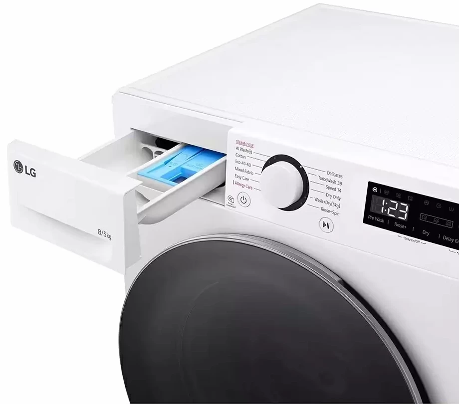 Masina de spalat cu uscator LG F2DR508S1W 8 kg /1200 rot/min /E /Alb photo 3