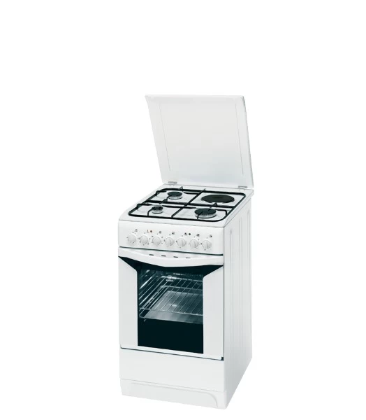 Plită combinată Indesit k3M11(W)/R / 4 arzatoare / Emailat photo 1