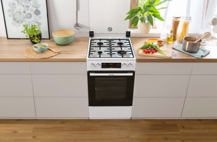 Plita de gaz Gorenje MEKS5121W / 4 arzatoare / 50 cm / Alb photo 9