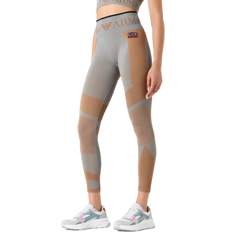 Легинсы EA7 EMPORIO ARMANI PANTALONI LEGGINS / Женский / S / Серый/Коричневый photo 4