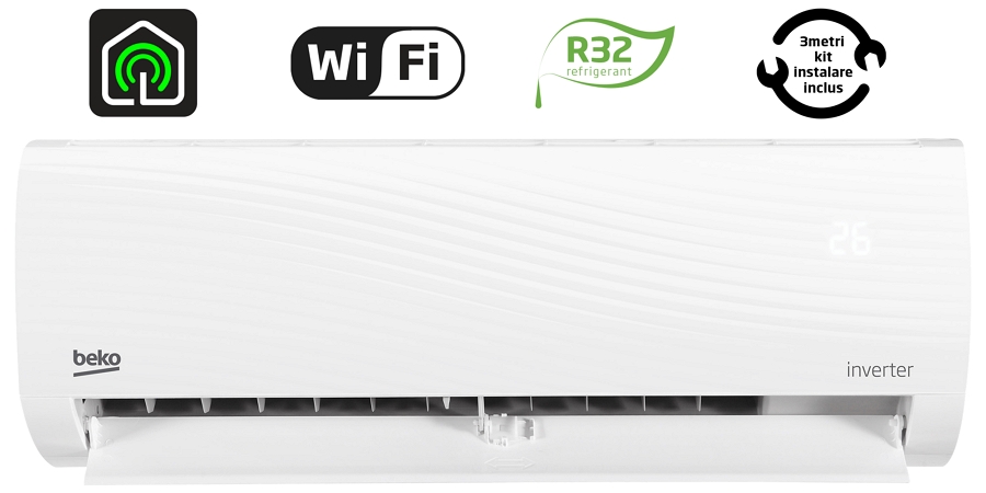 Кондиционер Beko BRHPG120/BRHPG121 12000 BTU / 35 м2 / Инверторный / Wi-Fi R32  photo 7