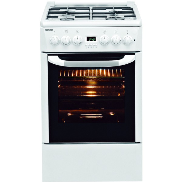 Plita de gaz Beko CM51220 / 4 arzatoare / 50 cm / Alb photo 1 Plita de gaz Beko CM51220 / 4 arzatoare / 50 cm / Alb photo 1