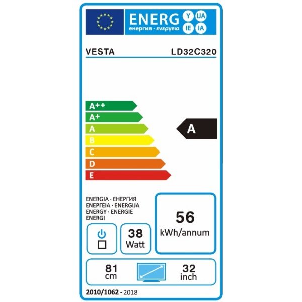 Телевизор Vesta LD32C320 / 32" / LED / HD ready photo 2
