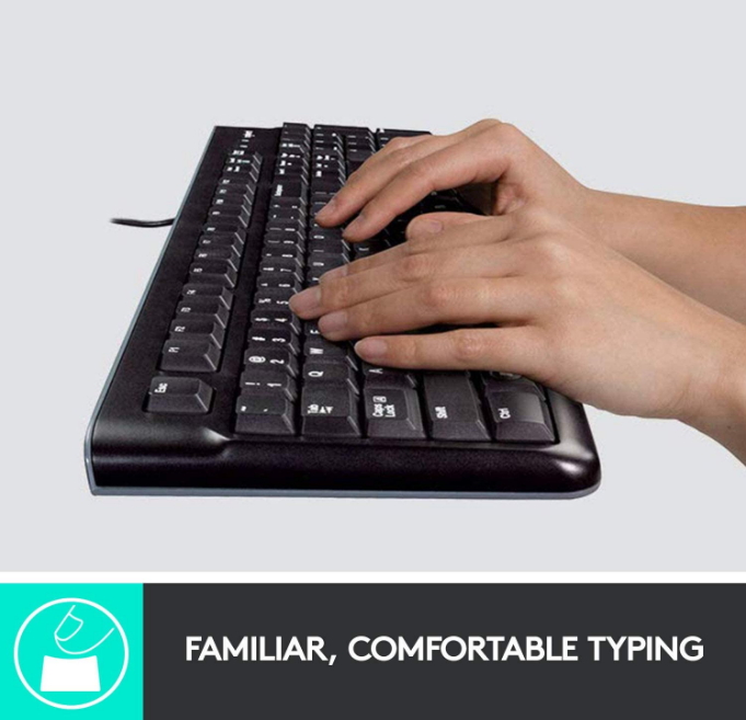 Tastatura + mouse cu fir Logitech MK120 / Membrana photo 3