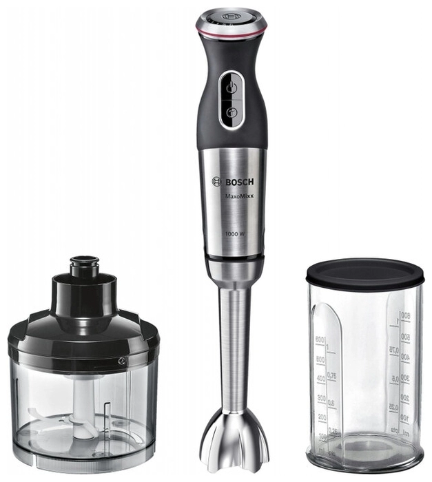 Blender Bosch MS8CM6120, 600 ml, 1000 W, 12 trepte viteza, Gri photo 1