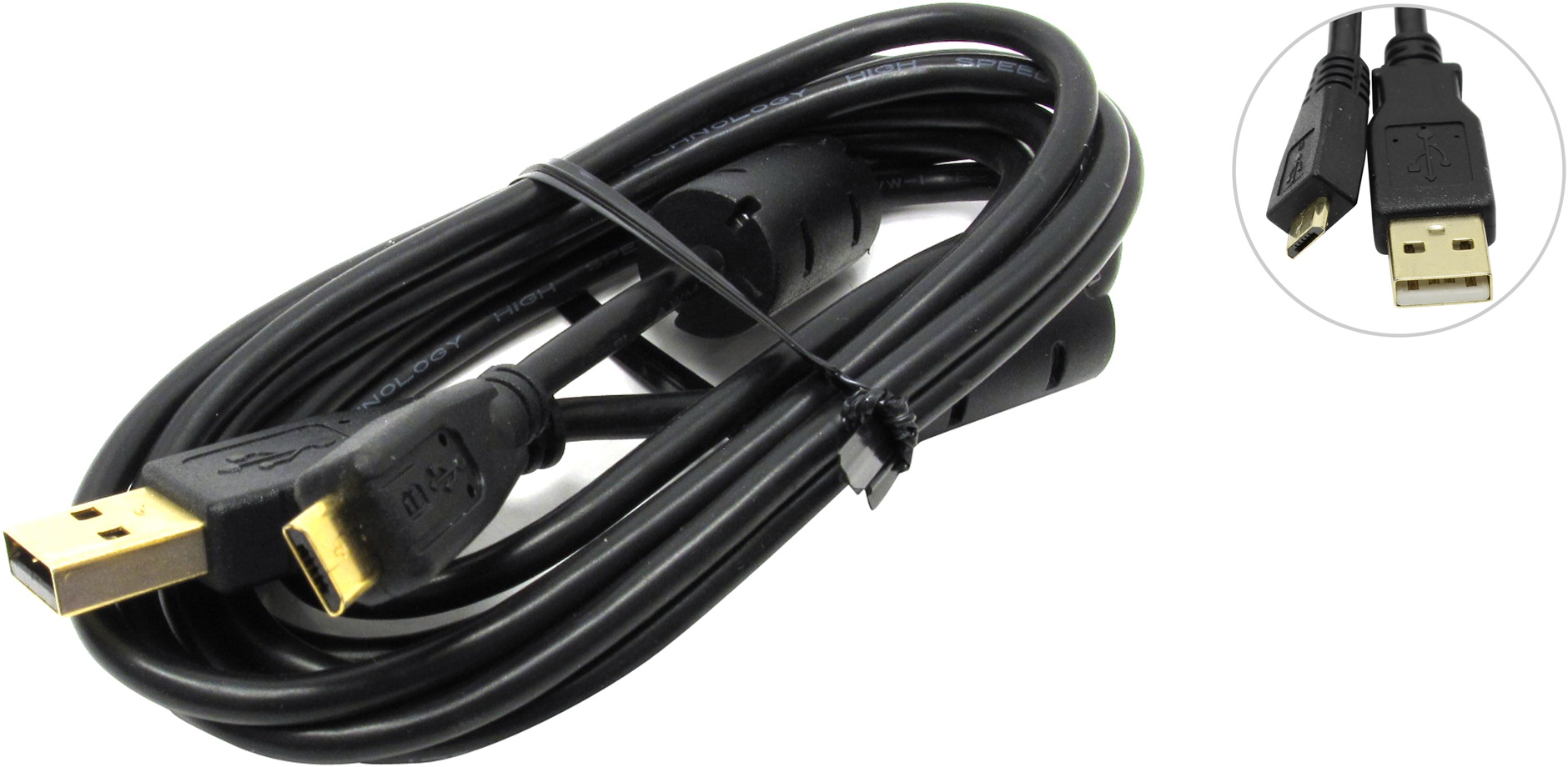 Кабель USB-A - Micro USB Defender USB08-06pro 1.8 /1.8м /Черный photo 1 Кабель USB-A - Micro USB Defender USB08-06pro 1.8 /1.8м /Черный photo 1