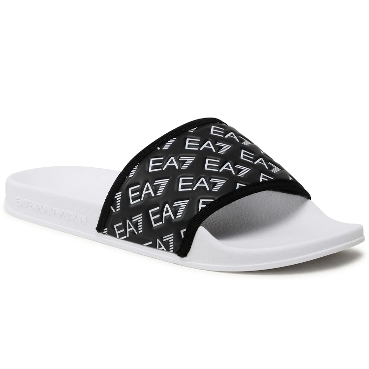 Slapi EA7 EMPORIO ARMANI SHOES BEACHWEAR pt Femei / 36 / Negru-alb photo 5
