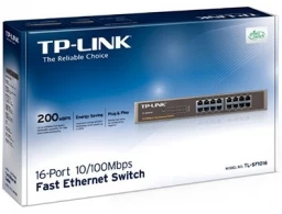 Коммутатор TP-LINK TL-SF1016 / 16 port / 100Mb / RJ45 / 1U 19-inch rack-mountable steel case thumbnav 2