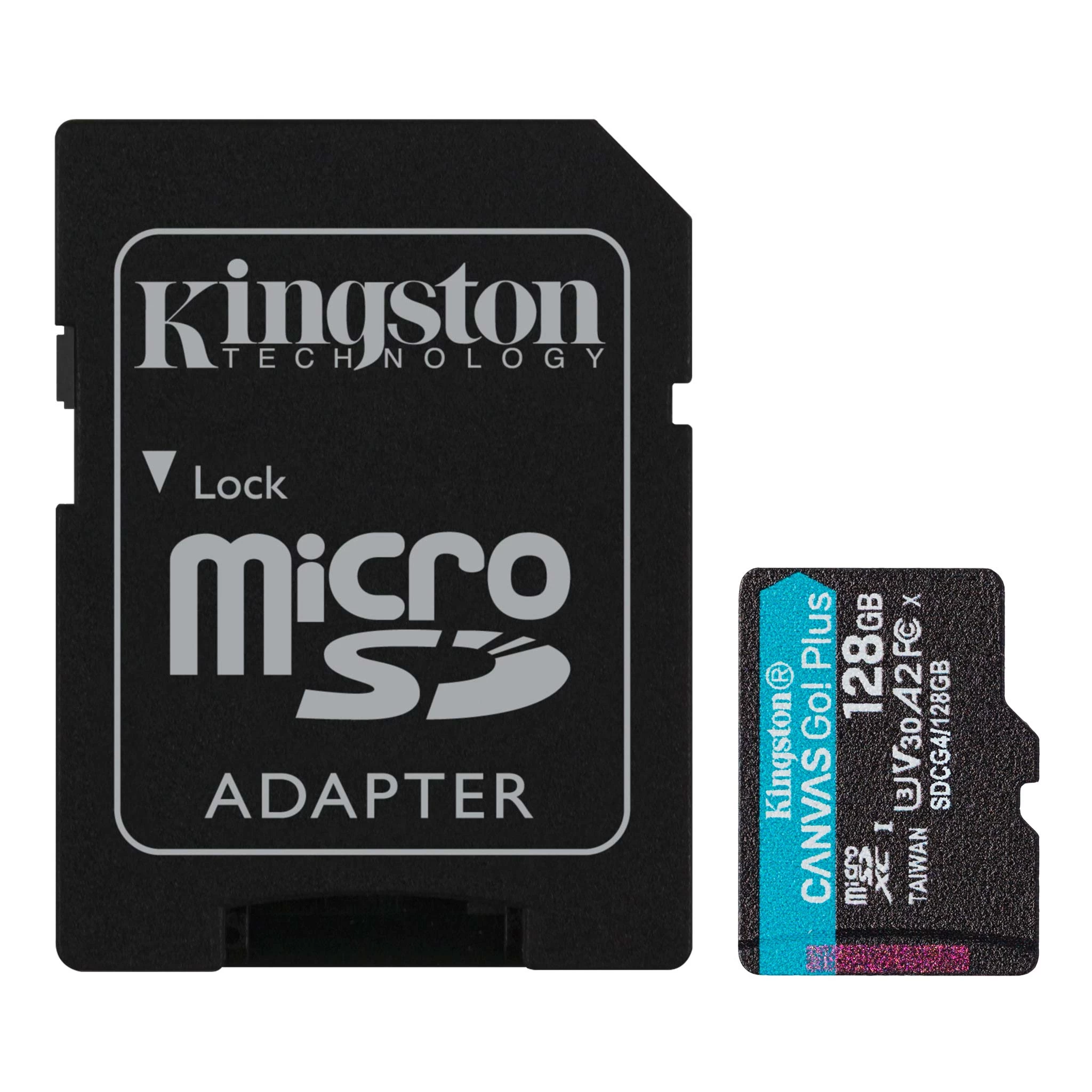 Карта памяти microSD 128GB Kingston Canvas Go Plus Gen 4, A2, up to 200MB/s, + SD adapter photo 2