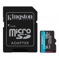 Карта памяти microSD 128GB Kingston Canvas Go Plus Gen 4, A2, up to 200MB/s, + SD adapter thumbnav 2