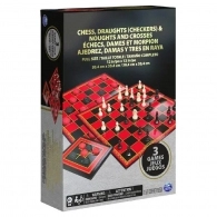 Spin Master 6033146 Chess, Checkers and Noughts and Crosses 