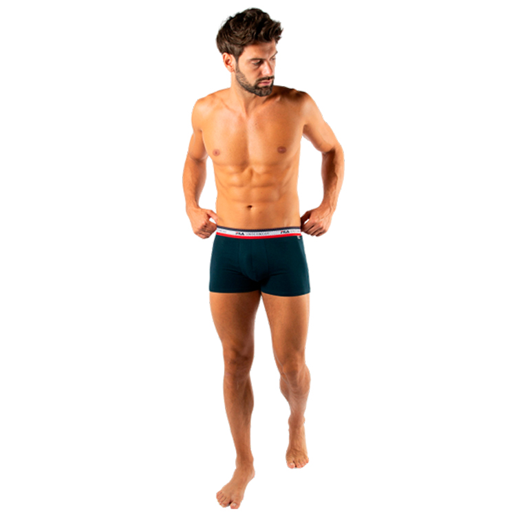 Трусы мужские боксер Fila UW MAN BOXER WITH FILA UNDERWEAR LOGO  M Синий Мужской photo 3