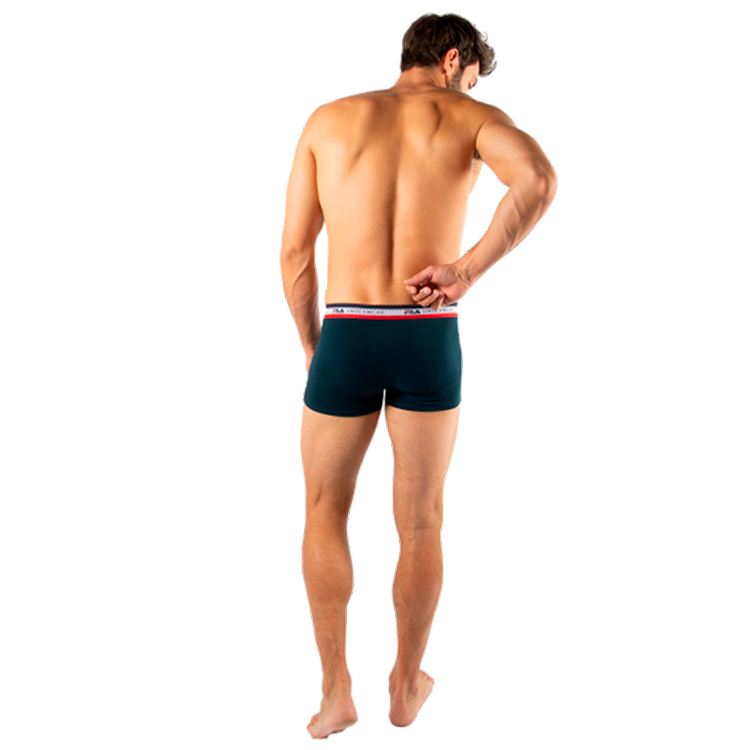 Трусы мужские боксер Fila UW MAN BOXER WITH FILA UNDERWEAR LOGO  M Синий Мужской photo 4