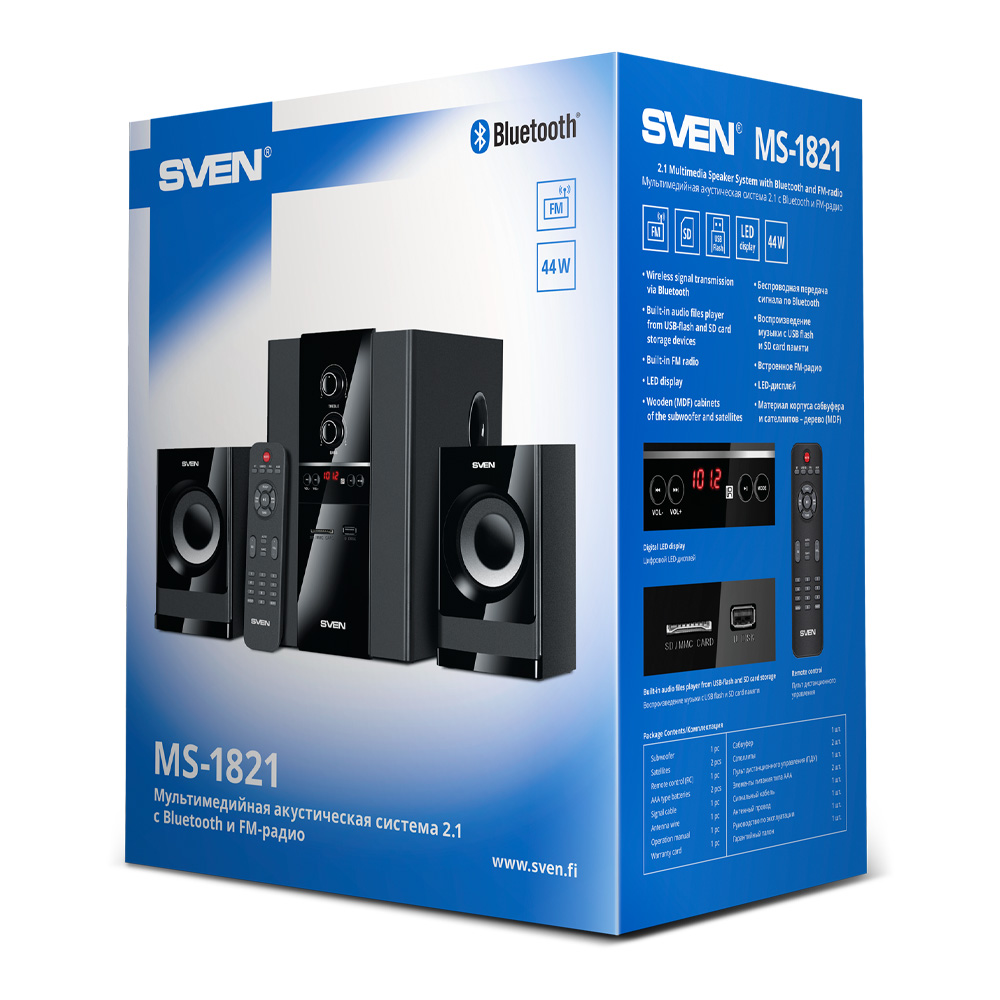 Sistem acustic Sven MS-1821 Black photo 7
