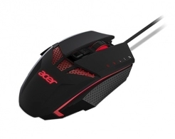ACER NITRO NMW810 USB optical Mouse - 4000dpi,  RGB 6 color backlight LED, cable 1.5m, 8 buttons - one of which is Burst Fire, Acceleration - 20g of additional weight (4 x 5g each), Black. thumbnav 2
