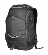 15.6" Trust Gaming Backpack GXT 1255 Outlaw, Black, 20 L, 4 Dedicated compartments to safely transport mouse, headset, tablet and other accessories thumbnav 2