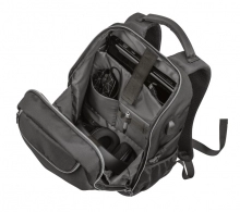 15.6" Trust Gaming Backpack GXT 1255 Outlaw, Black, 20 L, 4 Dedicated compartments to safely transport mouse, headset, tablet and other accessories thumbnav 3