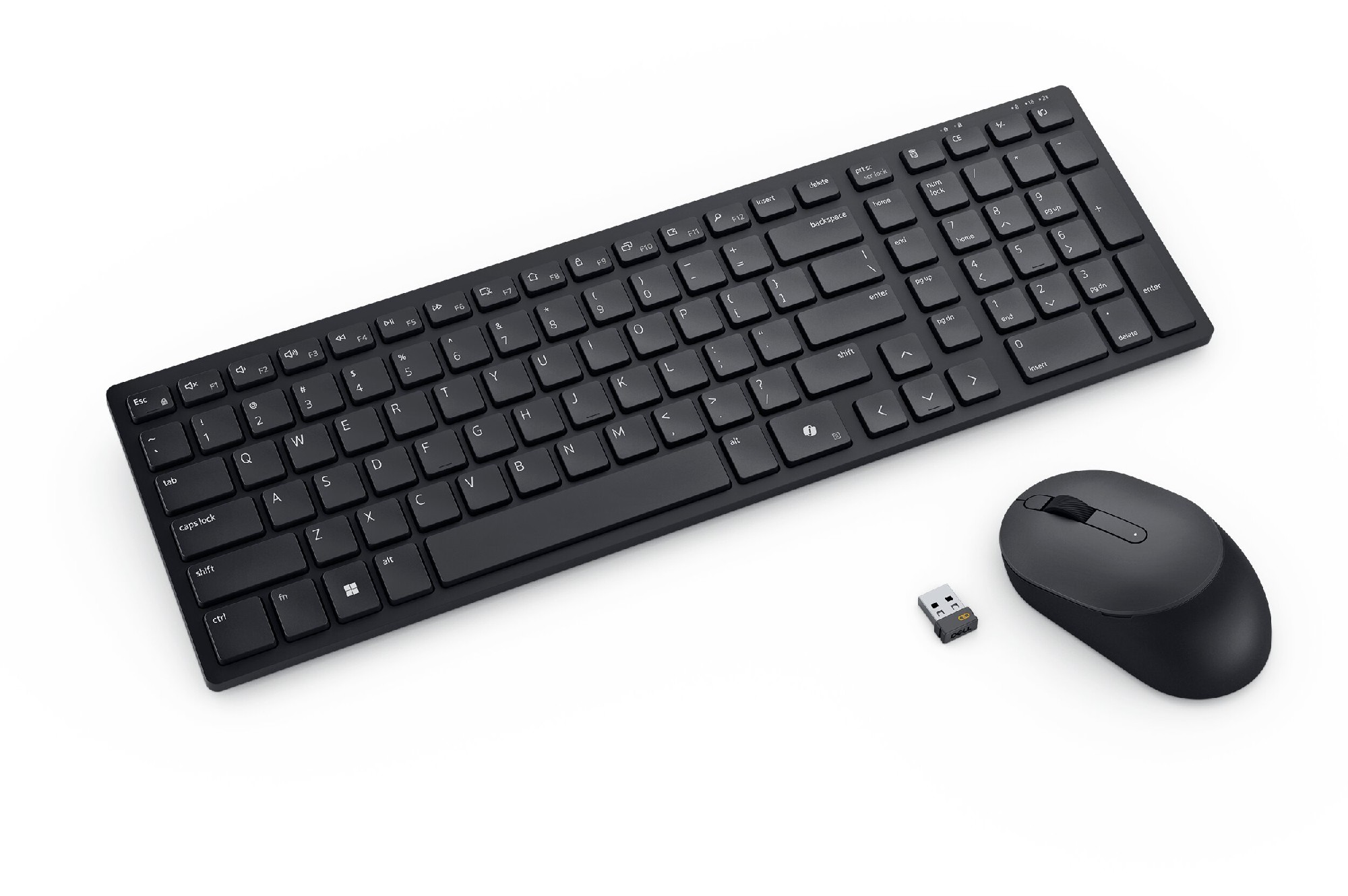 Бесшумная клавиатура и мышь Dell KM555 / Black photo 3