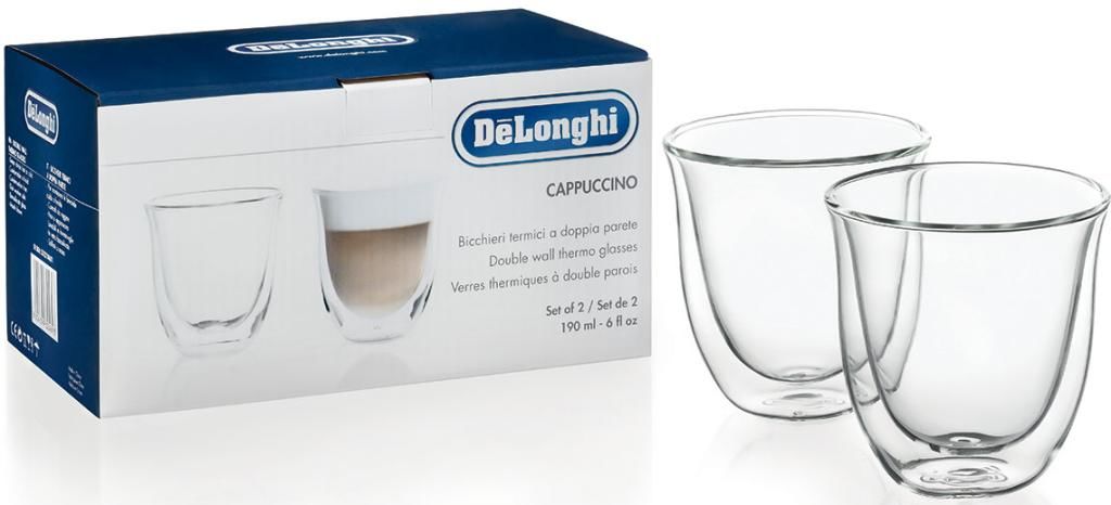 Набор стаканов для кофе Delonghi DLSC311, p/u cappucino 190 ml photo 2