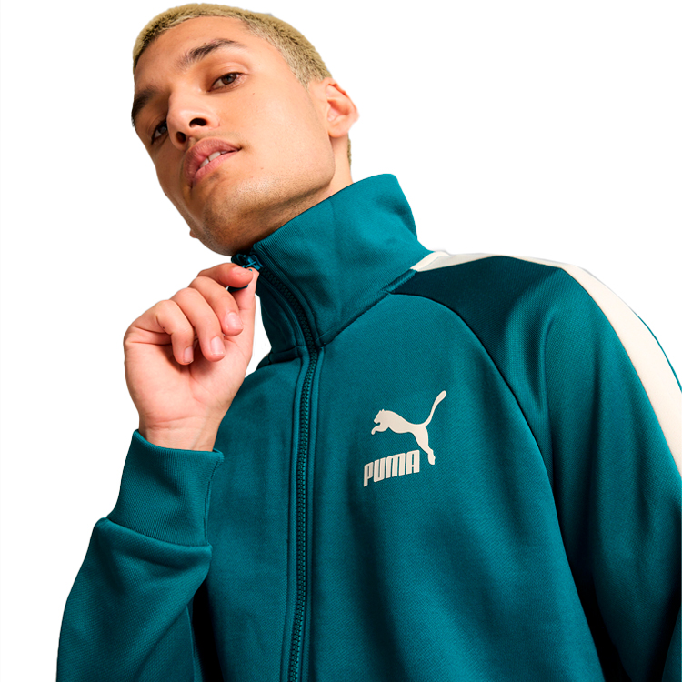 Мужская Толстовка Puma Iconic T7 Track Jacket PT L Зеленый photo 4