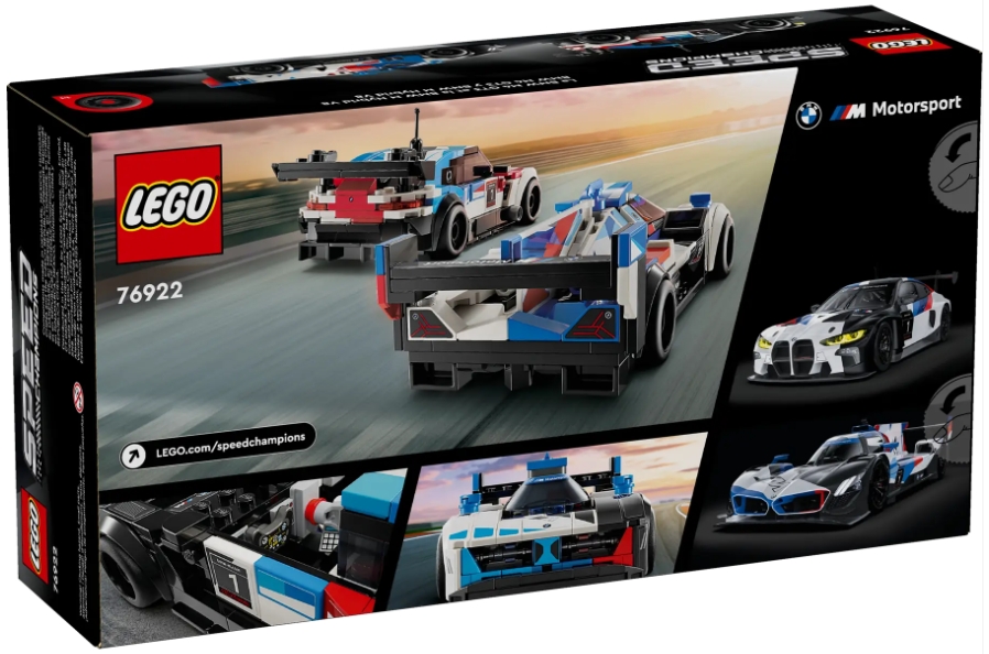 Constructor Lego Speed Champions BMW M4 GT3 & BMW M Hybrid V8 Race Cars 76922 de la 9+ ani photo 1