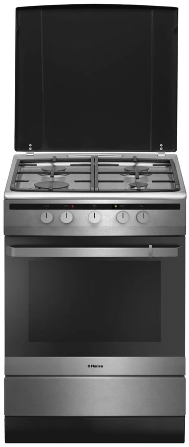 Газовая плита Hansa FCMX63022 / 4 конфорок / 60 см / Нержавеющая сталь photo 1