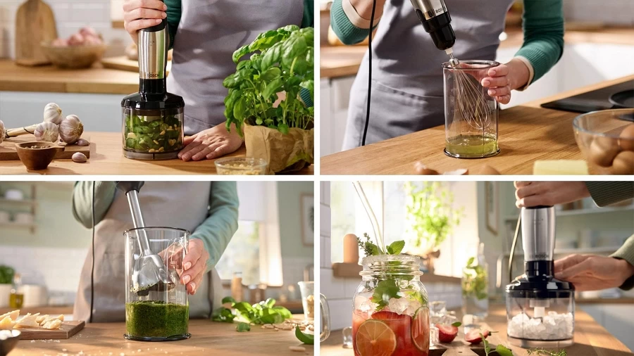 Blender Submersibil Bosch MSM6M622 Argintiu / 1 viteze / 600 ml photo 10