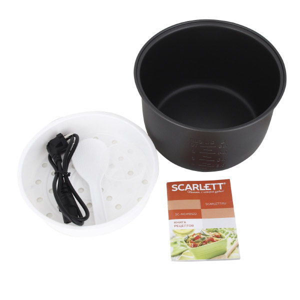 Multifierbator Scarlett SCMC410S22 / 5 l si mai mult / 860 / 11 programe / Argintiu cu negru photo 4