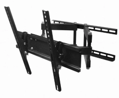 TV-Wall Mount for 26-55"- Gembird "WM-55RT-03", Rotate &amp; Tilt, max. 50 kg, Rotation 90°, Tilting angle 15°, Distance TV to Wall: 125-470 mm, max. VESA 400 x 400, Black 