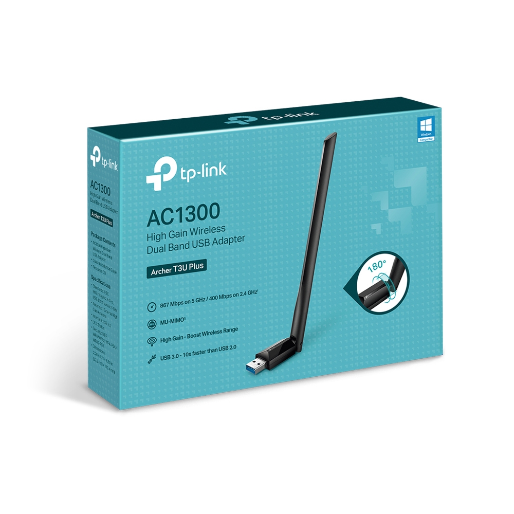 USB 3.0 / Wi-Fi 5 Adapter / TP-LINK Archer T3U Plus/  Dual Band AC1300 photo 3