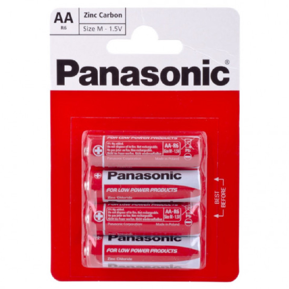 32612 Panasonic Zink Carbon Aa Set (4) photo 1
